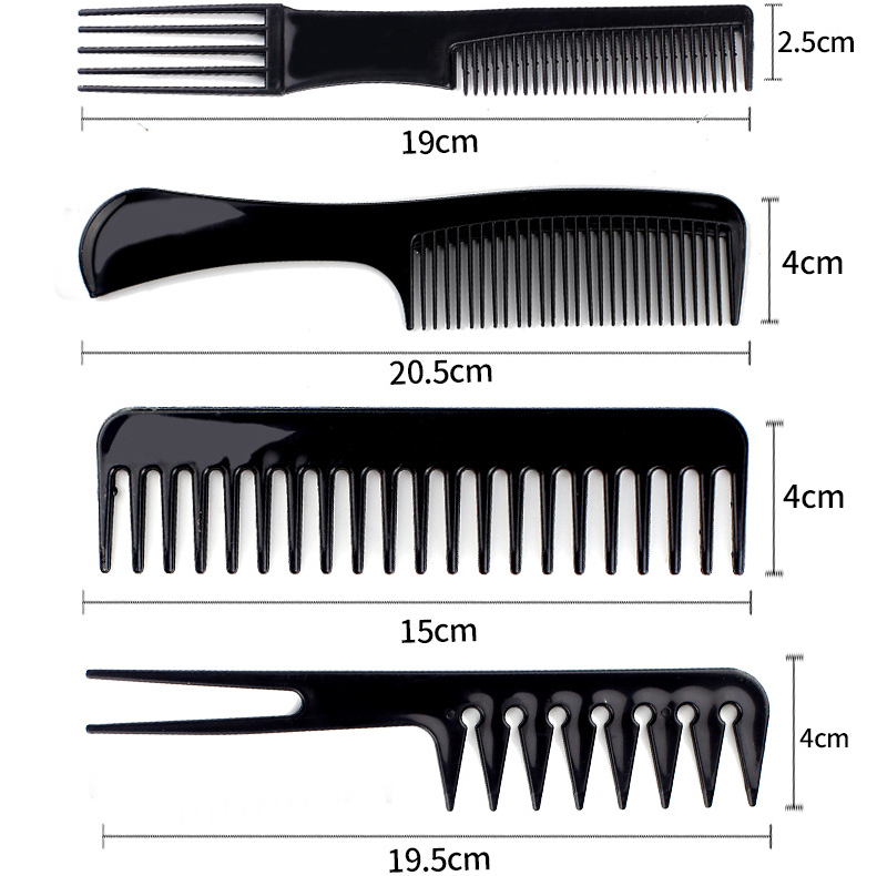 Hair Comb, comb Set 10 Pieces, Professional Styling Comb Set, Black comb set, hair styling, hair detailing , velvet, wigs, extensions , hair comb, hair style, beauty store, hair accessories, perming and winding hair, wet and knotty hair