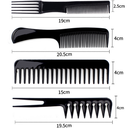 Hair Comb, comb Set 10 Pieces, Professional Styling Comb Set, Black comb set, hair styling, hair detailing , velvet, wigs, extensions , hair comb, hair style, beauty store, hair accessories, perming and winding hair, wet and knotty hair