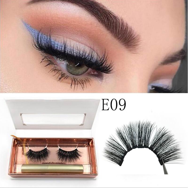 Magnetic Eyelashes with Eyeliner False Lashes Natural Look Magnetic Eyeliner Magnet False Lashes Glue-Free