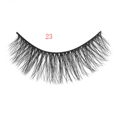 3D Mink Eyelashes, 3 Pairs of Natural Fiber eyelashes, Long False Eyelashes, Faux Mink False Eye lashes, Handmade eyelashes, Reusable eyelashes, Thick Black Fake EyeLashes, velvet, beauty store, lash, lashes, fake eyelashes, velvet, accessories 