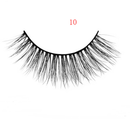 3D Mink Eyelashes, 3 Pairs of Natural Fiber eyelashes, Long False Eyelashes, Faux Mink False Eye lashes, Handmade eyelashes, Reusable eyelashes, Thick Black Fake EyeLashes, velvet, beauty store, lash, lashes, fake eyelashes, velvet, accessories 