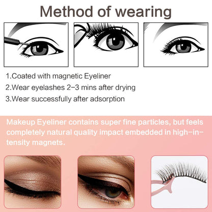 Magnetic Eyelashes, Eyeliner Set, Long Lasting eyelashes, False eyelashes, Mink Waterproof Eye Lashes, Extension lashes, Reusable eyelashes, Beauty Makeup Tool, Magnetic Eyelashes, with Eyeliner, Most Natural Looking eyelashes, Magnetic Lashes Kit, with Applicator, Best 8D, 3D Look, Reusable Fake Eye Lash, No Glue eyelashes, Strongest Waterproof Liquid Liner, velvet, hair, makeup, tools, fake eyelashes , beauty store, mink lashes