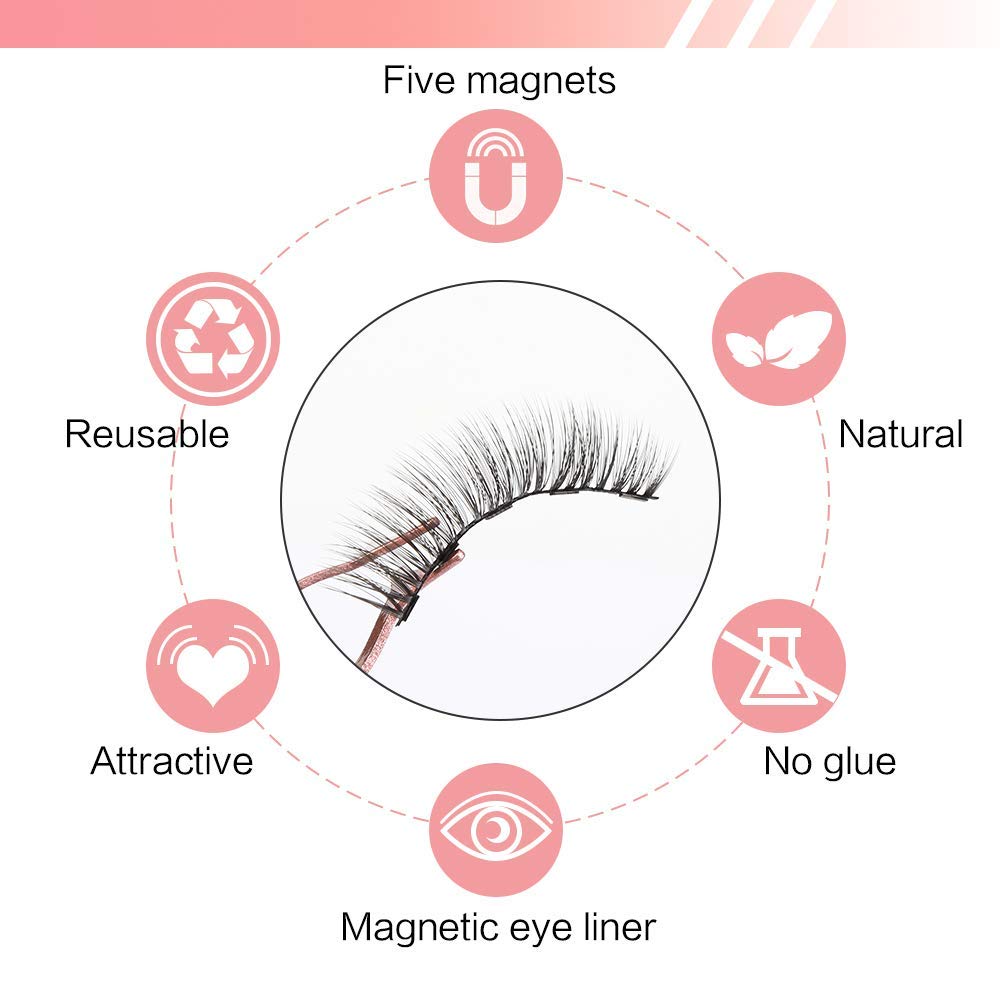 Magnetic Eyelashes, Eyeliner Set, Long Lasting eyelashes, False eyelashes, Mink Waterproof Eye Lashes, Extension lashes, Reusable eyelashes, Beauty Makeup Tool, Magnetic Eyelashes, with Eyeliner, Most Natural Looking eyelashes, Magnetic Lashes Kit, with Applicator, Best 8D, 3D Look, Reusable Fake Eye Lash, No Glue eyelashes, Strongest Waterproof Liquid Liner, velvet, hair, makeup, tools, fake eyelashes , beauty store, mink lashes