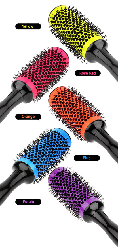 Professional Hair Dressing Brushes, Ceramic Iron Round Comb, Beauty Hair Blowout Brush Set, Round Brush Set, Hairstyling Beauty Tools, velvet, hair accessories , hair styling, hair products , essential hair Product , hair brush, hair comb, brushes set