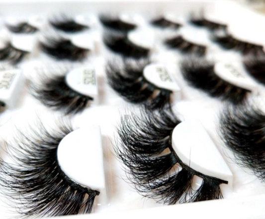 Luxurious eyelashes, 100% Mink Eyelashes, 25mm Wispy Fluffy Fake Lashes, for a Showstopping Look, False Eyelashes, velvet, makeup tols, women lashes, beautiful eyelashes, lash, lash accessory , false lashes, velvet, beauty store, beauty tools, party accessories , fluffy lashes, fake lashes