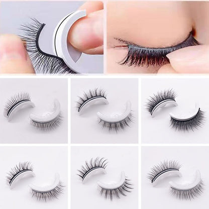 Self-adhesive eyelashes, Reusable eyelashes, Glue-free Eye Lashes, Natural Curl False Eyelashes, Fake Eyelash, velvet, women eyelashes, girl eyelashes, beautiful false eyelashes, beauty store, hair, wigs, makeup, makeup tools