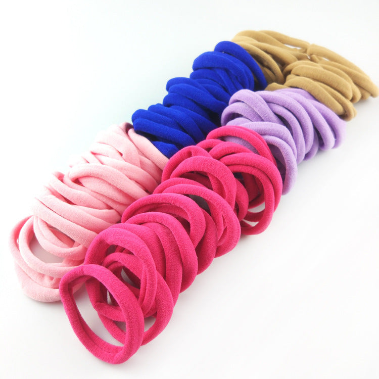 Towel Hair Tie, Seamless High Elasticity Seamless Hair Tie, Hair Rope, Rubber Band, 50Pcs Baby Hair Ties, Cotton Toddler Hair Ties, for Girls and Kids, Multicolor Small Seamless Hair Bands, Elastic Ponytail Holders, velvet, hair accessories , hair, curly hair, straight hair, wavy hair, beauty store, wigs, extensions 