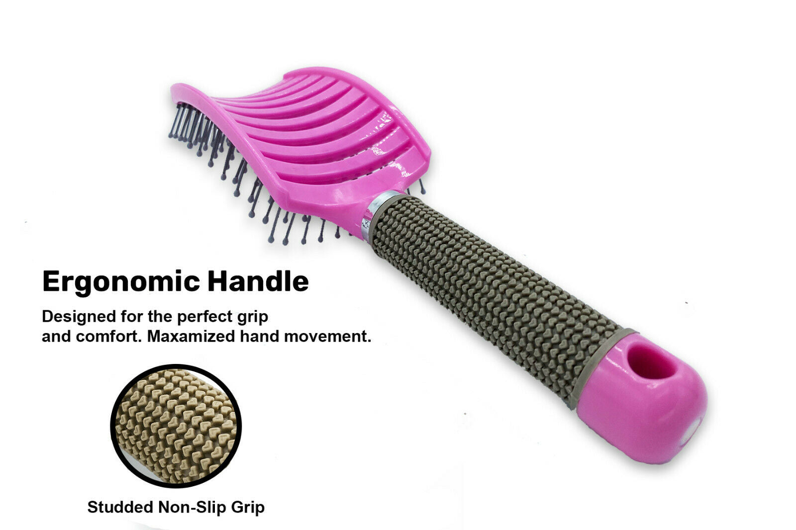 Hair Scalp Massage Brush, Anti Static, Curved, Vented, Styling Detangling Brushes, Comb, Hairbrush, Bristle Nylon brush, Wet Curly Detangle Hair Brush, Hairdressing Styling Tools, velvet, hair comb, hair brush, hair accessories , hair, hair styling, velvet, beauty store