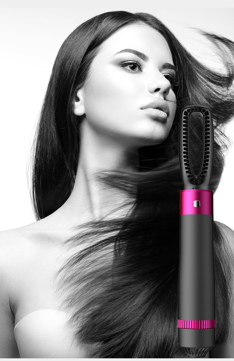 Professional 5 In 1 Hair Dryer Brush, Straightening Brush, Electric Hair Styling Tool, Automatic Hair Curler, Beauty Supplies Gadgets, velvet, hair, hair accessories , essential hair products, hair detailing , hair styling, curly hair products , straight hair products , wavy hair products 