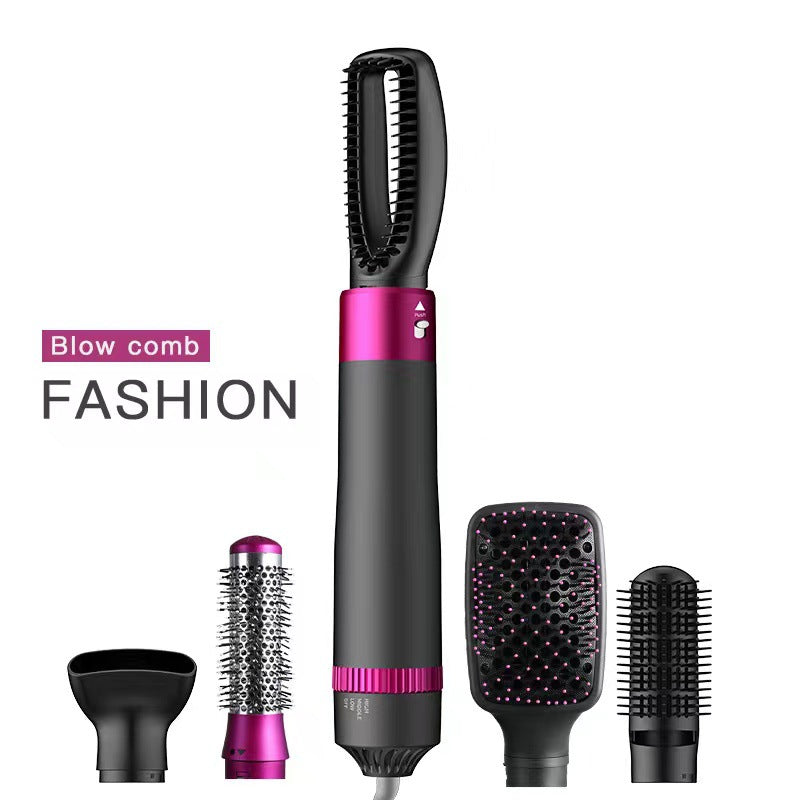 Professional 5 In 1 Hair Dryer Brush, Straightening Brush, Electric Hair Styling Tool, Automatic Hair Curler, Beauty Supplies Gadgets, velvet, hair, hair accessories , essential hair products, hair detailing , hair styling, curly hair products , straight hair products , wavy hair products 